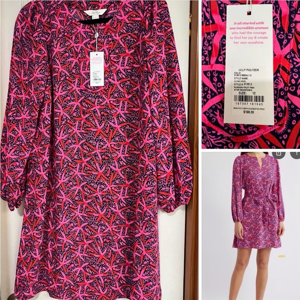 Lilly Pulitzer Olivine Dress Size 12 NWT - Picture 3 of 3